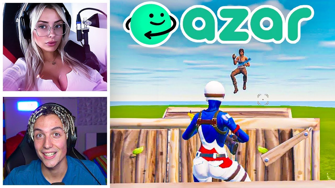 SFIDO 1v1 le PERSONE su AZAR! *Divertente* su Fortnite!
