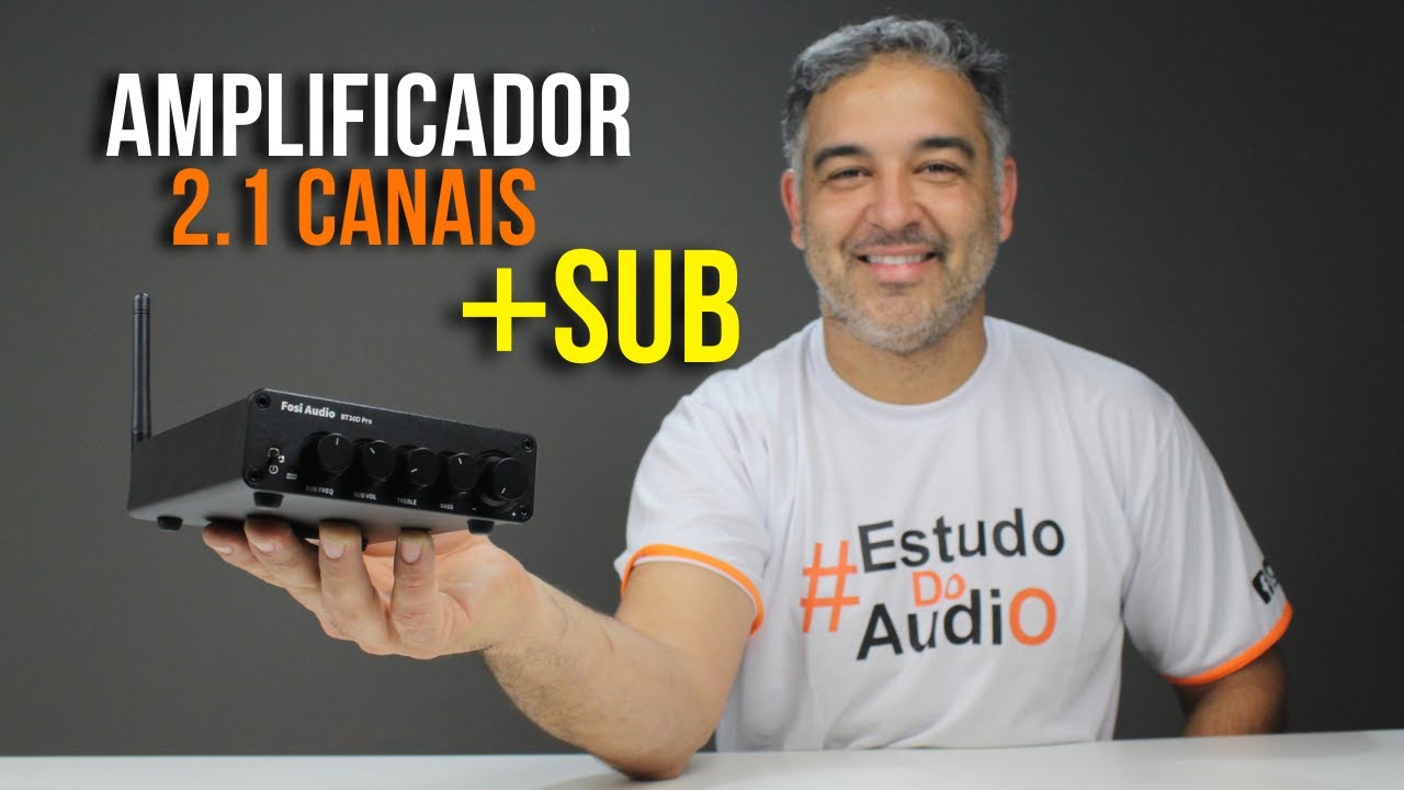 Amplificador 2.1 canais da Fosi Audio - BT30D Pro