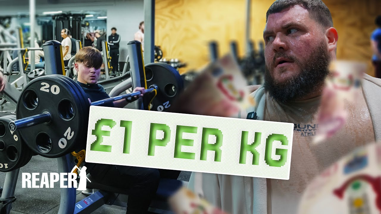 £1 FOR EVERY KG YOU CAN PRESS