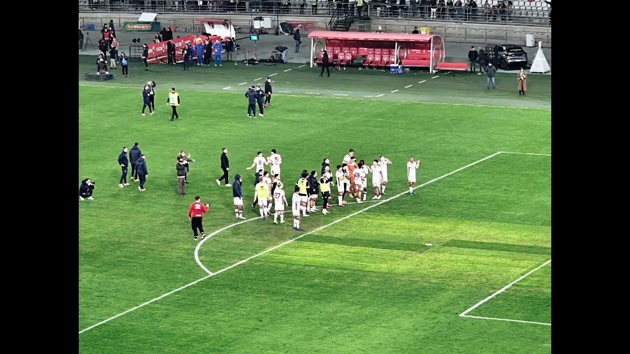 Experiencing a local soccer game in Bari! 