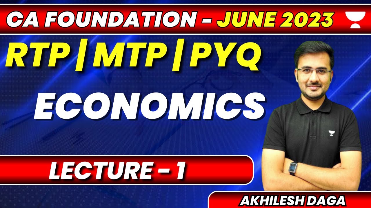 L1 MTP Economics by Akhilesh Daga | June 23