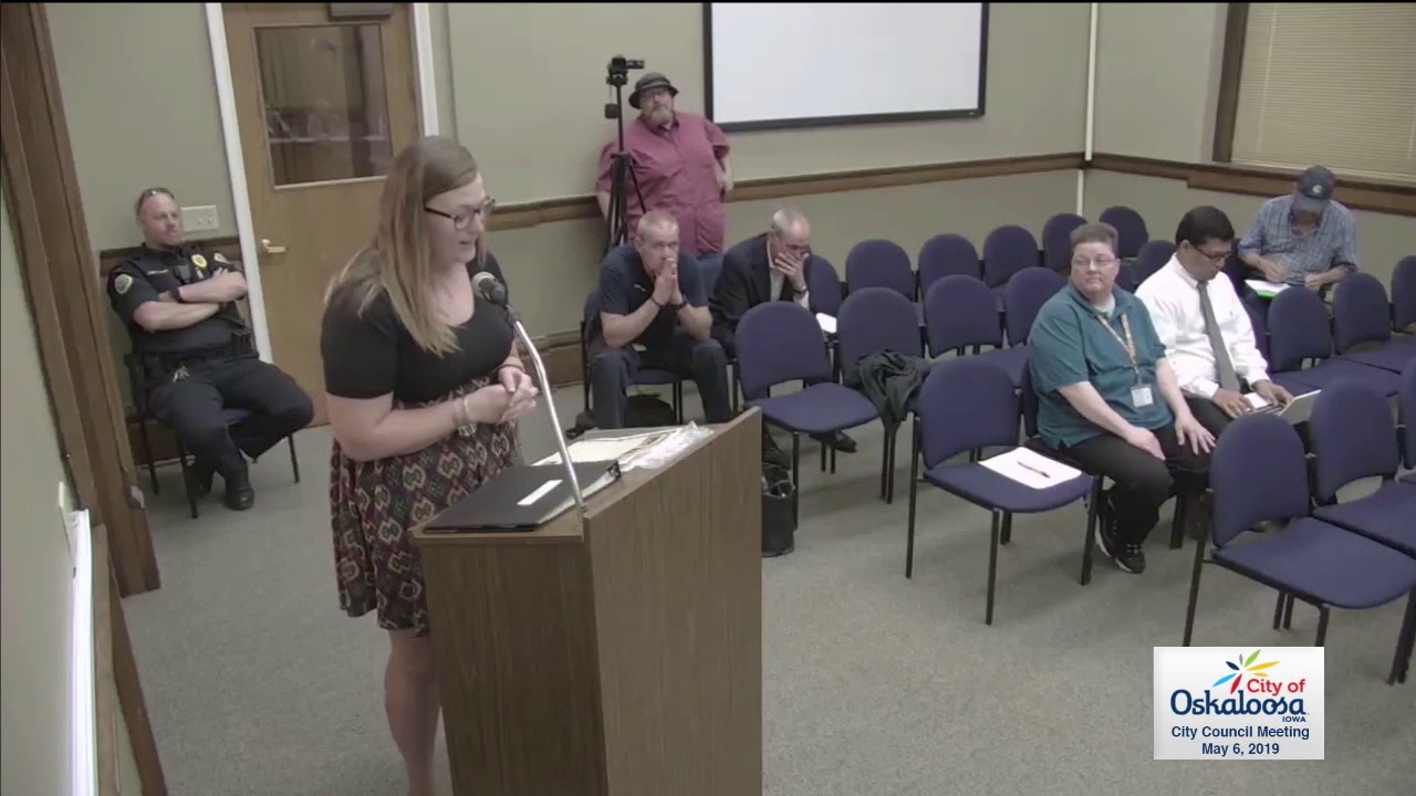 Oskaloosa City Council Meeting for May 6, 2019
