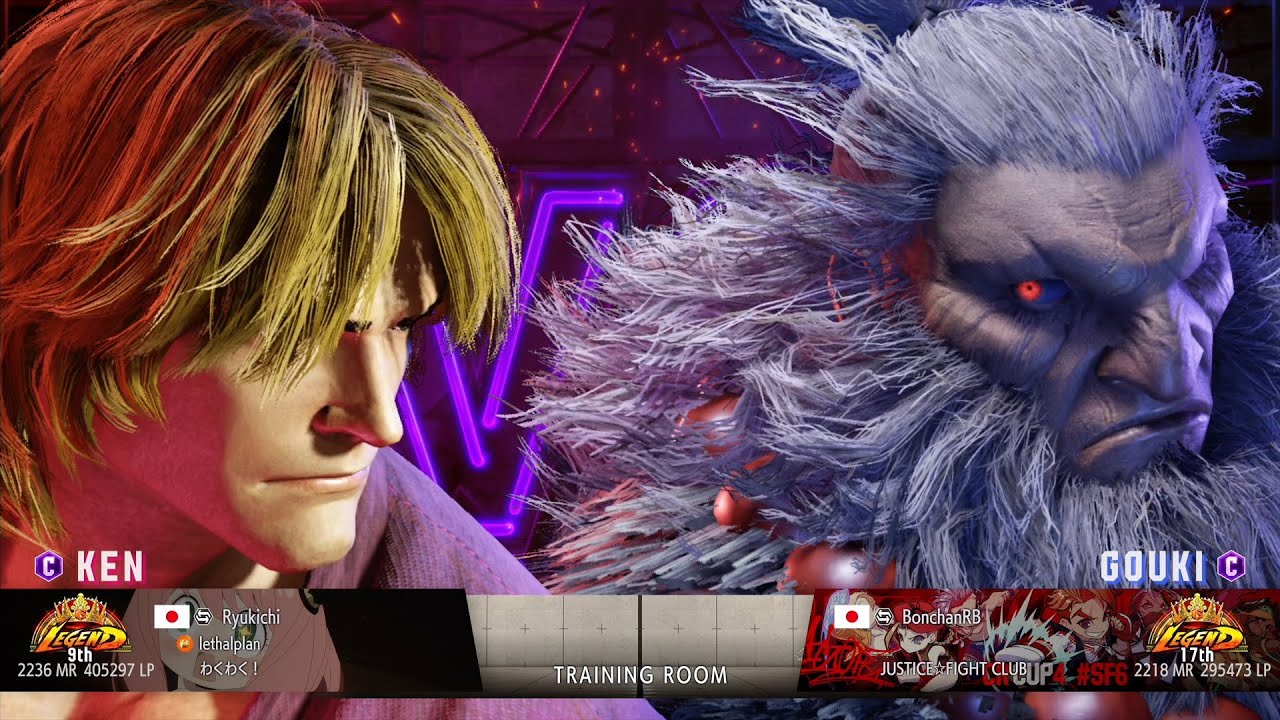 Ryukichi (Ken) vs Bonchan (Akuma)：りゅうきち（ケン）vs ボンちゃん（豪鬼）