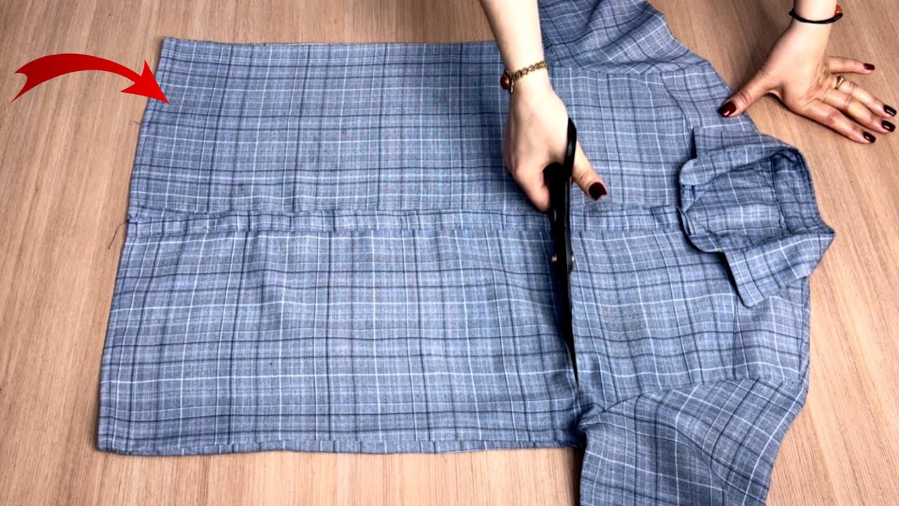 ✅💥 [DIY] Creative education! Don't throw away old shirts ♻️ Girls' sundress | apron