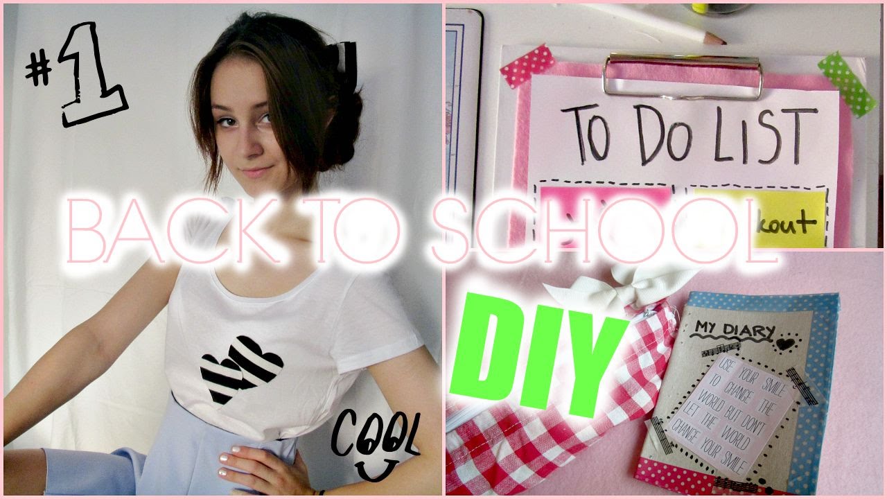 ♡ Späť do školy: DIY / peračník, diár & vyrob si outfit ♡ 2015