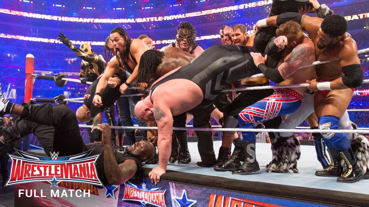 ПОЛНЫЙ МАТЧ - Королевская битва памяти Андре Гиганта: WrestleMania 32