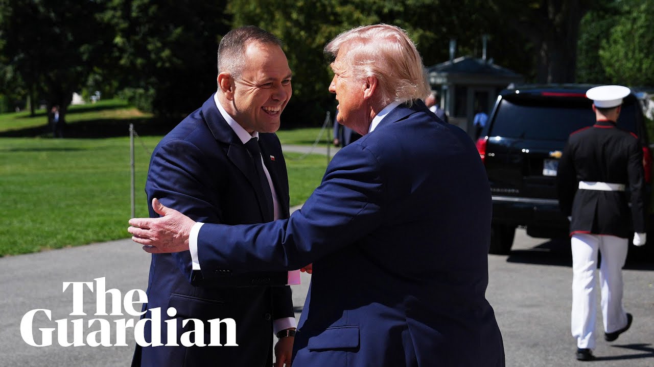 Donald Trump meets with new Polish president Karol Nawrocki – watch live