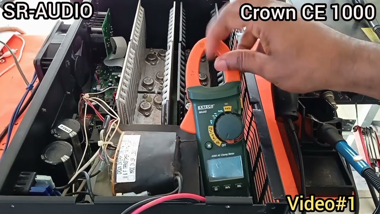 Reparación paso a paso, Amplificador Crown modelo CE 1000 video tutorial,#1.