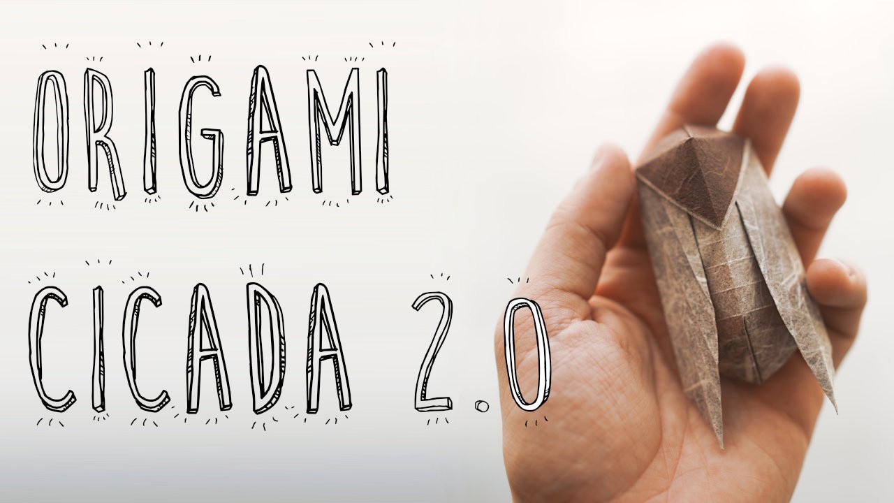 Origami cicada 2.0 (Riccardo Foschi)