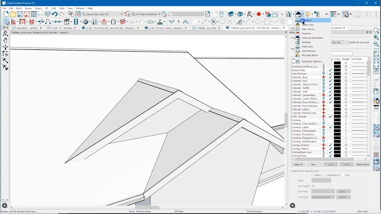 Nested Gable - Manual Roof - Chief Architect / Home Designer Pro