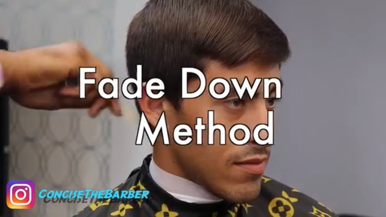 How to Fade Down (Method) Haircut Tutorial, Simple To Follow Instructions for Beginner Barber
