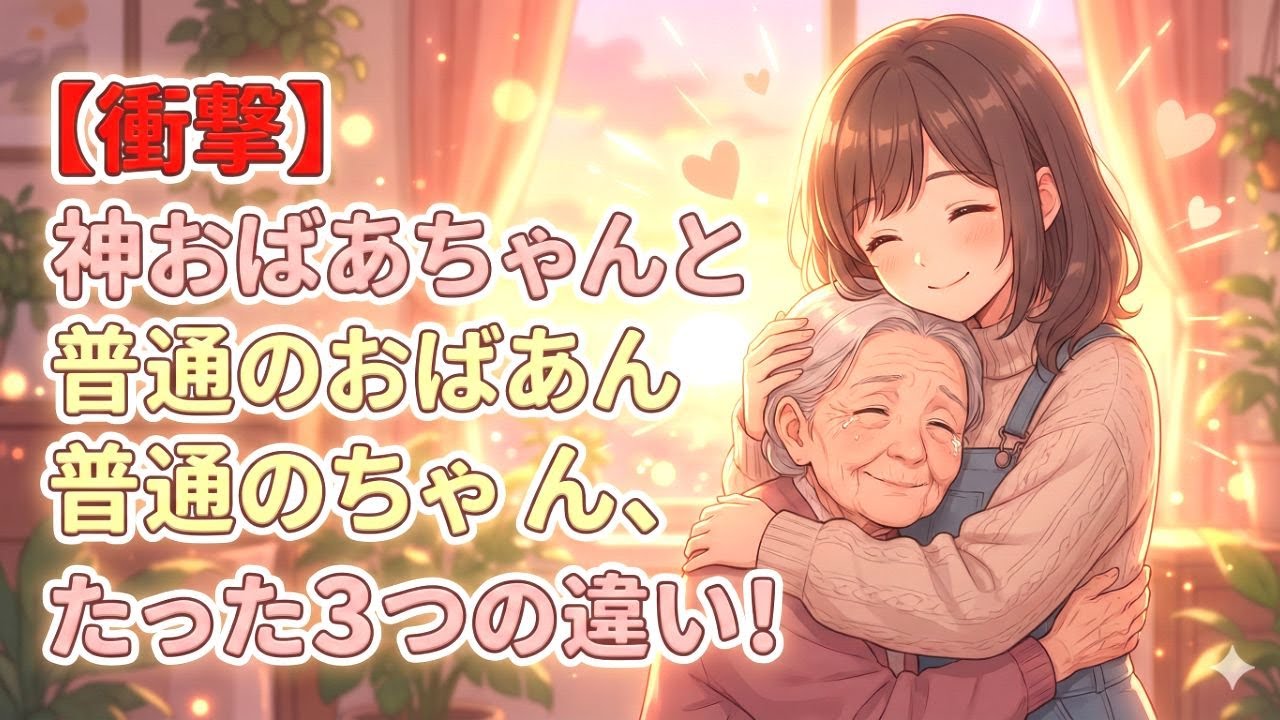 【衝撃】神おばあちゃん VS 普通のおばあちゃん たった3つの違い！