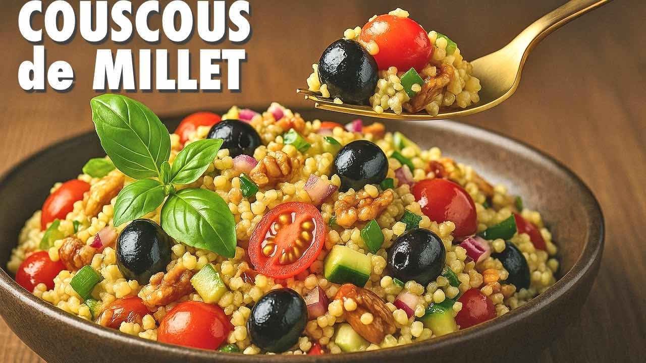 🥗 КУСКУС С ОВОЩАМИ. Ужин за 10 минут! Идеальный салат или гарнир. вкусный рецепт пшена 🤗