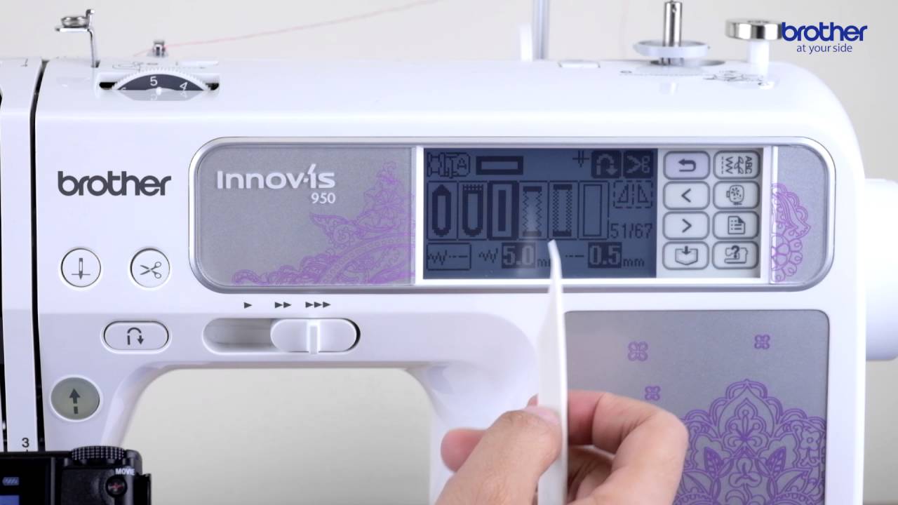 [Brother] NV950/NV980K/NV985D 電腦縫紉刺繡機操作教學短片 - 第八節：開鈕門(A靴)與釘鈕(M靴)