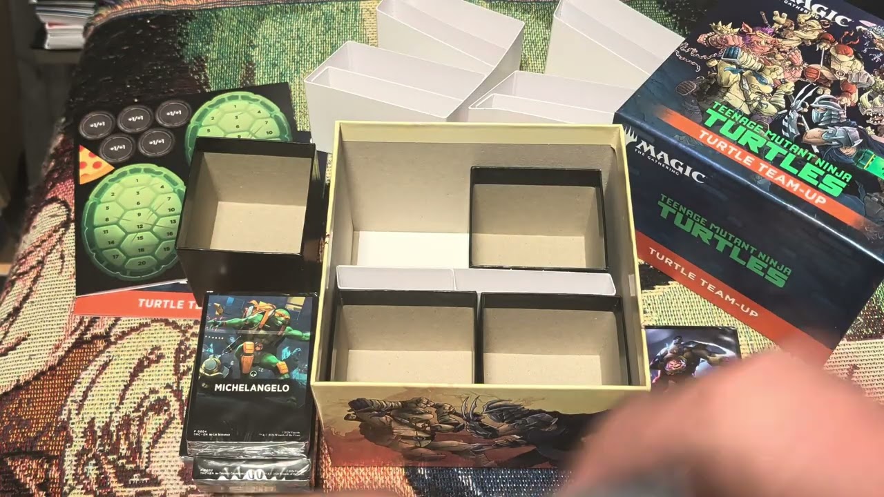 MTG TMNT Turtle Team up box opening. Four player fun for everyone.