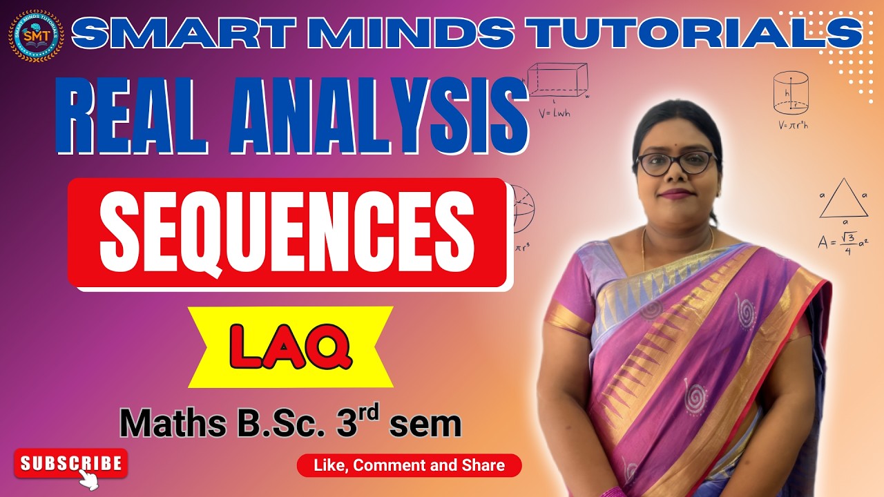Real Analysis | Sequences (LAQ) | Important Long Answer Questions with Proofs 📘✏️