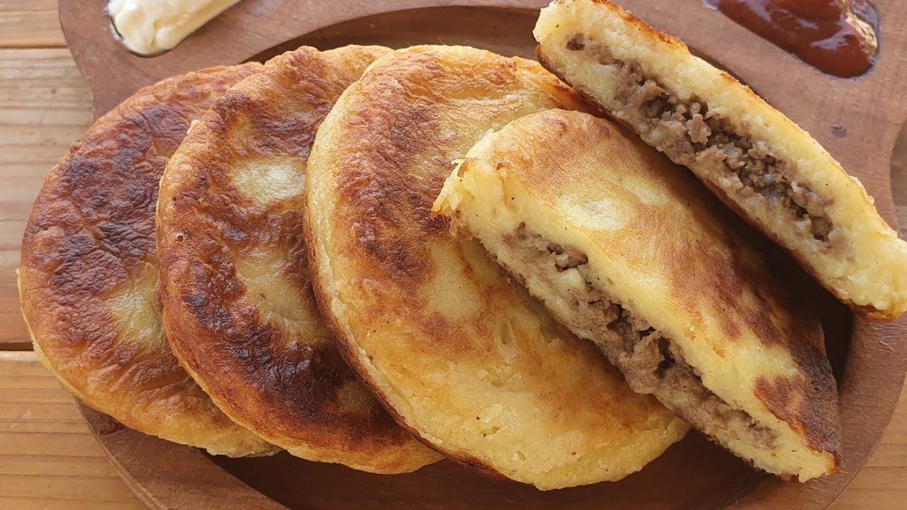 КАРТОФЕЛЬНЫЕ ЗРАЗЫ С МЯСОМ | LƏZİZ ƏTLİ KARTOF PANKEKİ