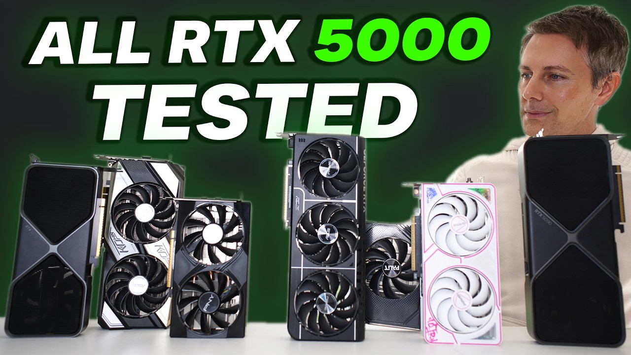 Ostateczne por&oacute;wnanie serii RTX 5000 (przetestowano każdą kartę graficzną)