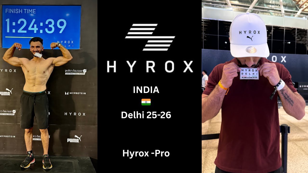 Hyrox India (Delhi) 25-26 || Hyrox Pro || 13th overall rank || vishal thakur