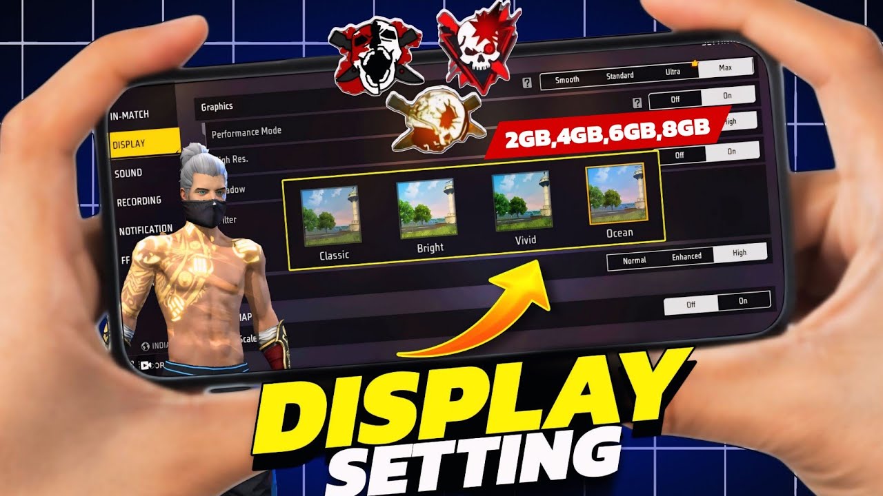 Display Setting Free Fire 😍 | Pro Player Display Setting | Free Fire New Setting