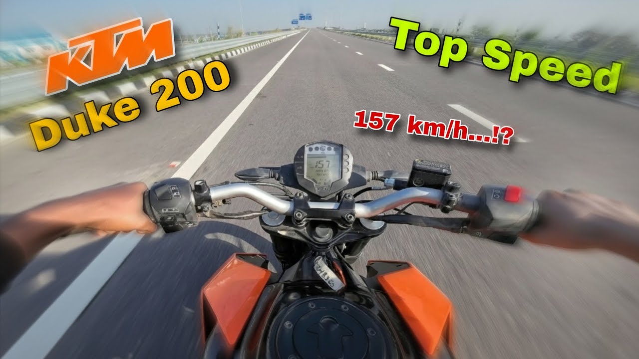 KTM Duke 200 Top Speed Test - 1st Gear to 6th Gear | Unexpected Result!