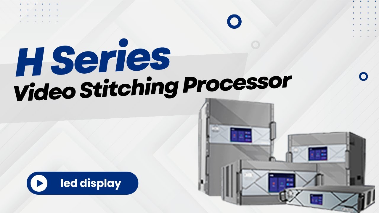 H series: Exclusive LED small spacing integrated video splicing processor.