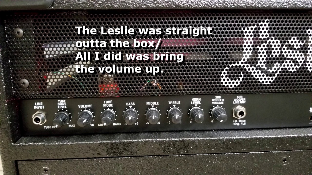 THE LESLIE 3300 AND HAMMOND SKX