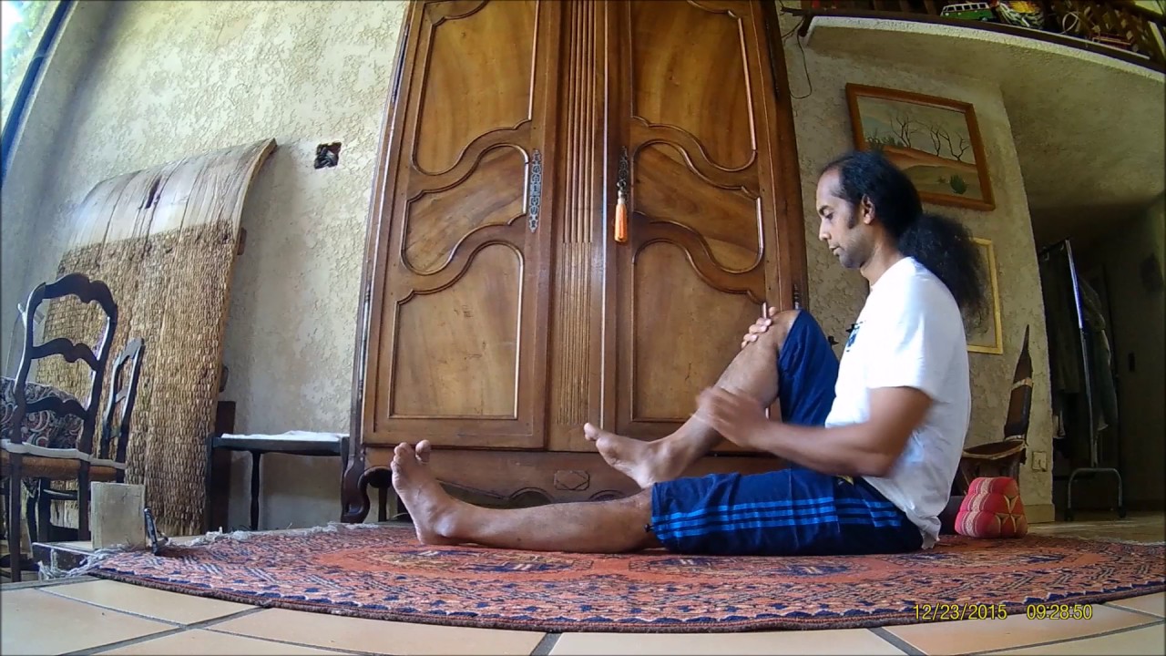 Gentle Yoga Asana - To release and relax lower back and hips