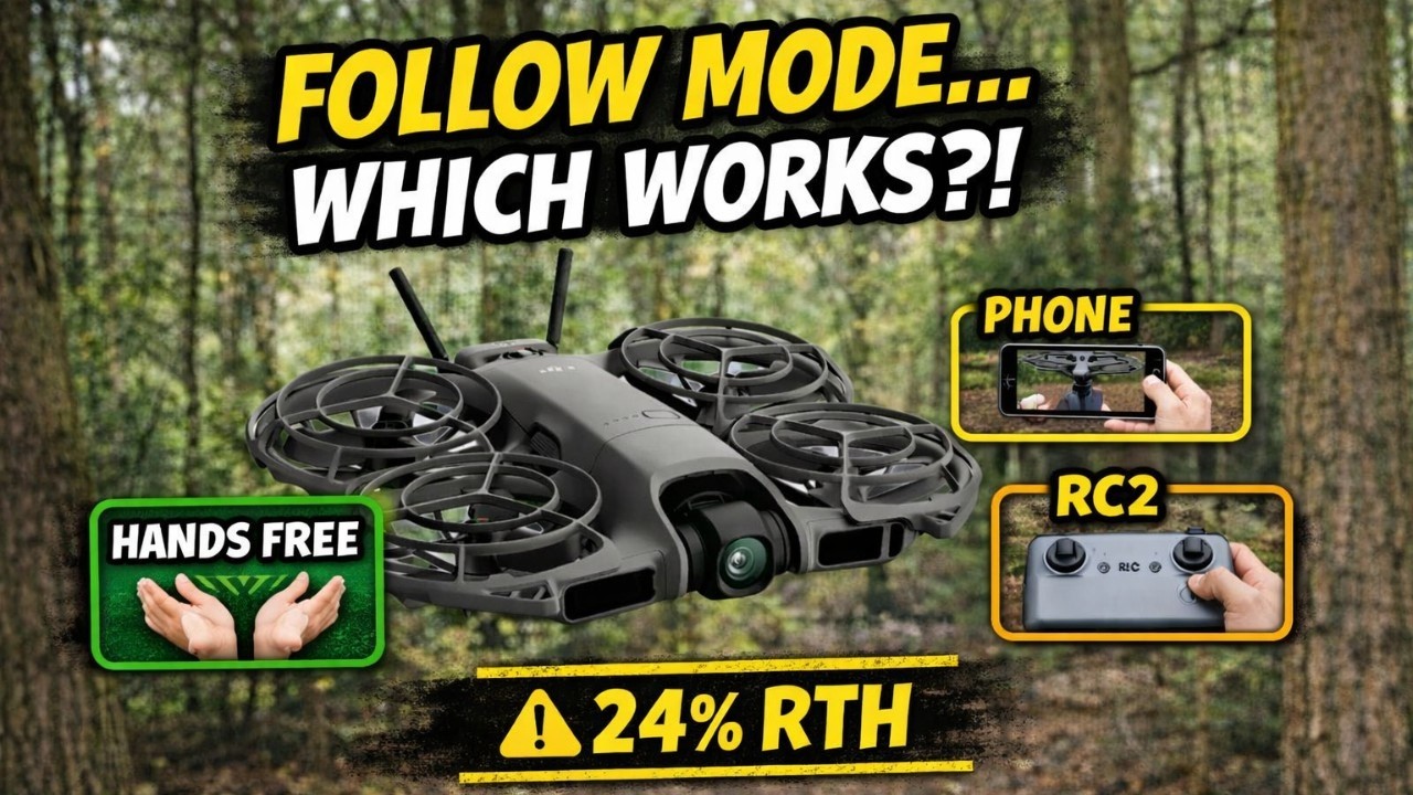 DJI Neo 2 Follow Mode TESTED! Hands-Free vs Phone vs RC2 (Shocking Results!) #shaunthedrone