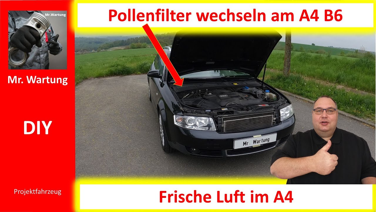 Audi A4 B6 Pollenfilter wechseln leicht gemacht  - So geht's!