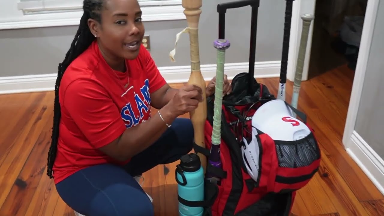 KAVIGOR Rolling Bat Bag Review 🥎 Large Youth Softball Bag with Wheels (Red & Black)