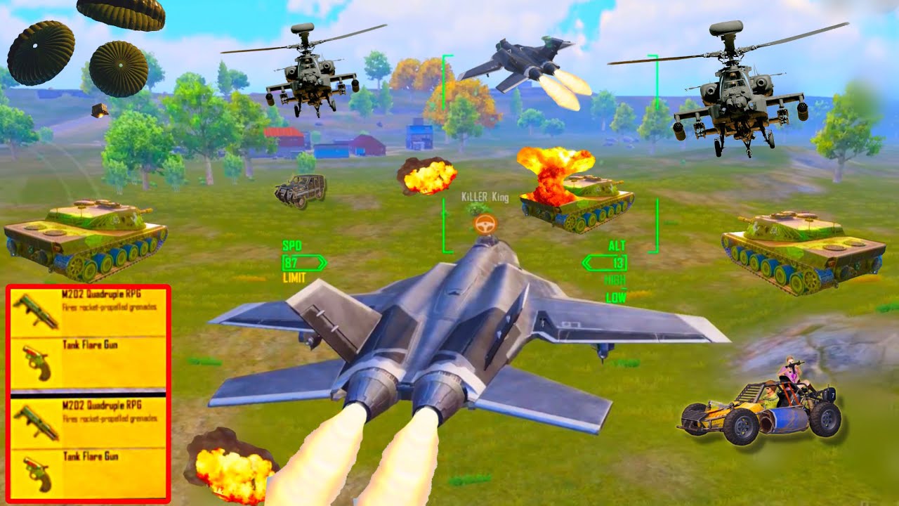 ☠️Jet vs Tank Battle in Payload 3.3💥 | Journey to destroy Tank + Helicopter with Jet😍 PUBG Mobile