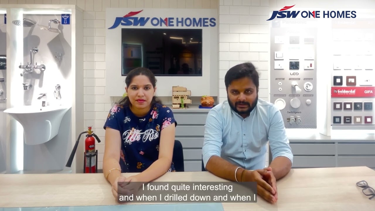 JSW One Homes customer testimonial - Santosh and Vaishnavi