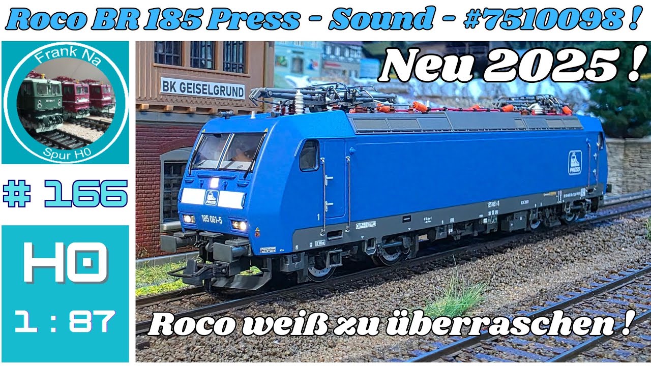 Roco BR 185 Press - Sound - Neu 2025 #7510098