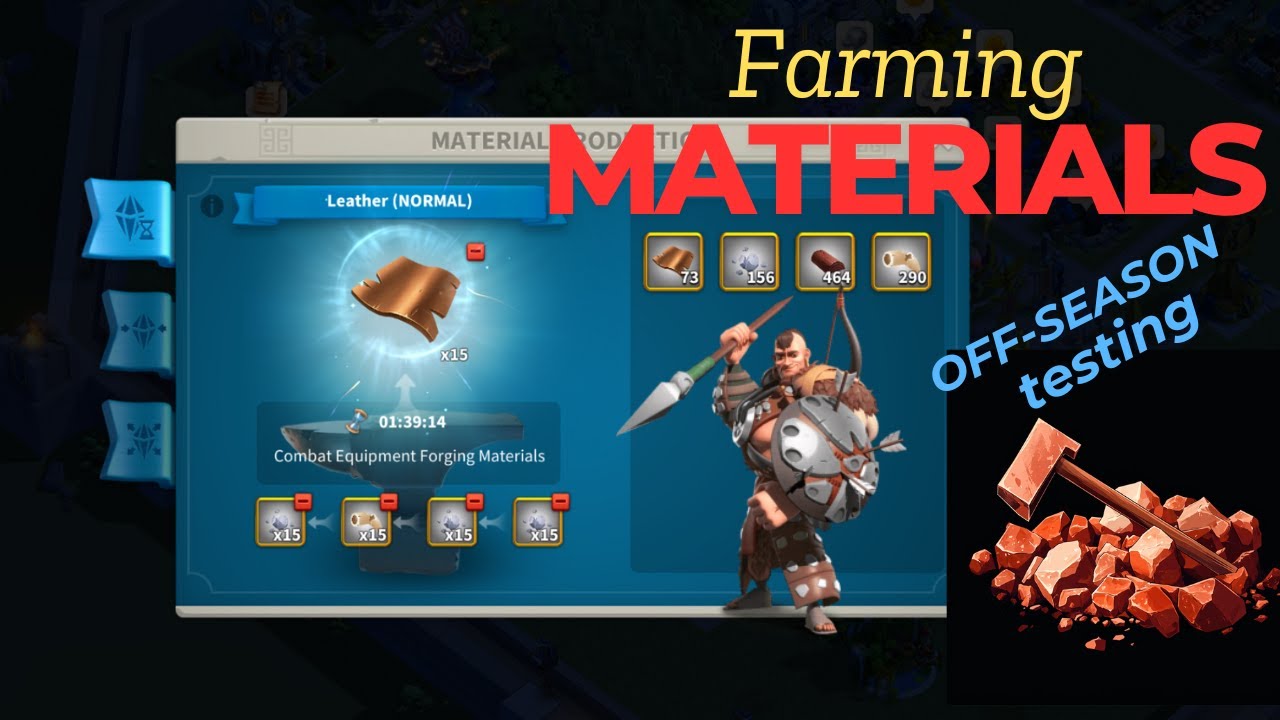 The best Way to Farm Materials in ROK during OffSeason