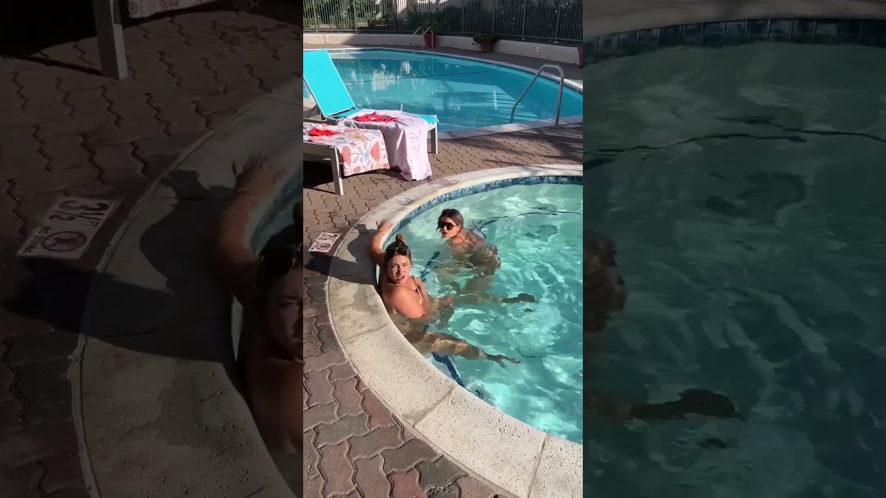 Giving my wife and sister dissolving swimsuits 😱