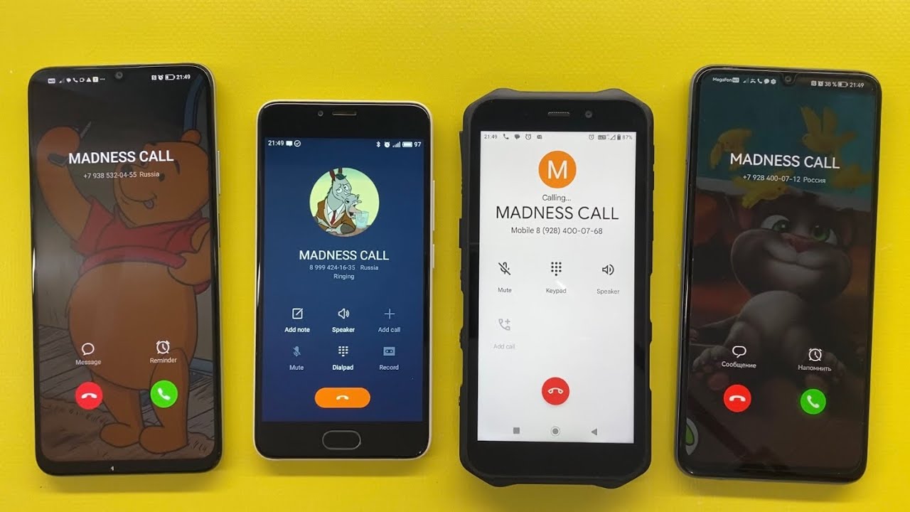 Incoming Call Huawei Nova Y70 Vs Honor X7a / Outgoing Call Meizu M5 Vs OUKITEL WP12 / MADNESS CALL