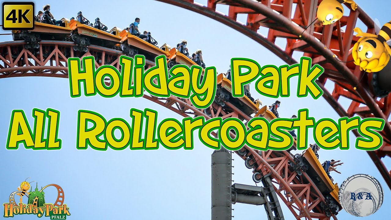 Holiday Park All Rollercoasters Onride 4K