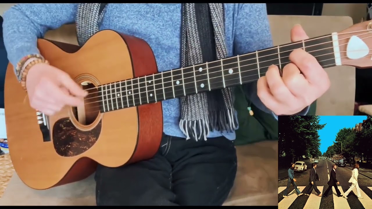 ‘Sun King’ The Beatles - Acoustic Guitar - CHORDS IN DESC (Standard - No Capo)