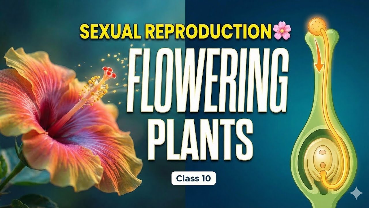 Sexual Reproduction in Flowering Plants 🌸 | Class 10 Biology | Pollination, Fertilisation & Seeds 