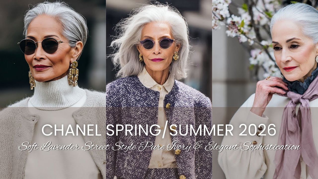 🕊️ CHANEL Spring/Summer 2026 💜 Soft Lavender Street Style: Pure Ivory & Elegant Sophistication 🌸