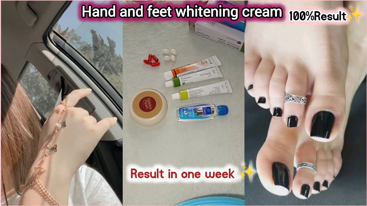 Hand and feet whitening  cream✨ Hand care Tips For girls🎀