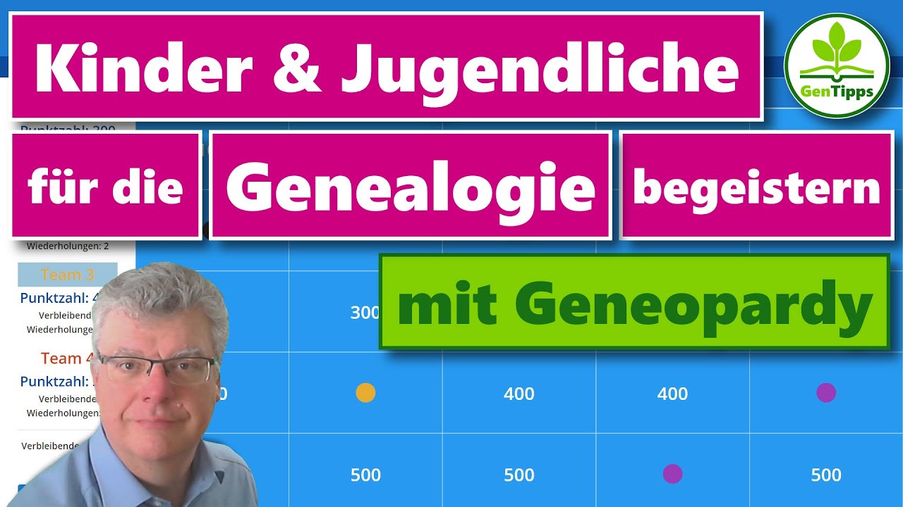 Wie Du Kinder und Jugendliche für die Familienforschung begeistern kannst - mit einem Spiel!