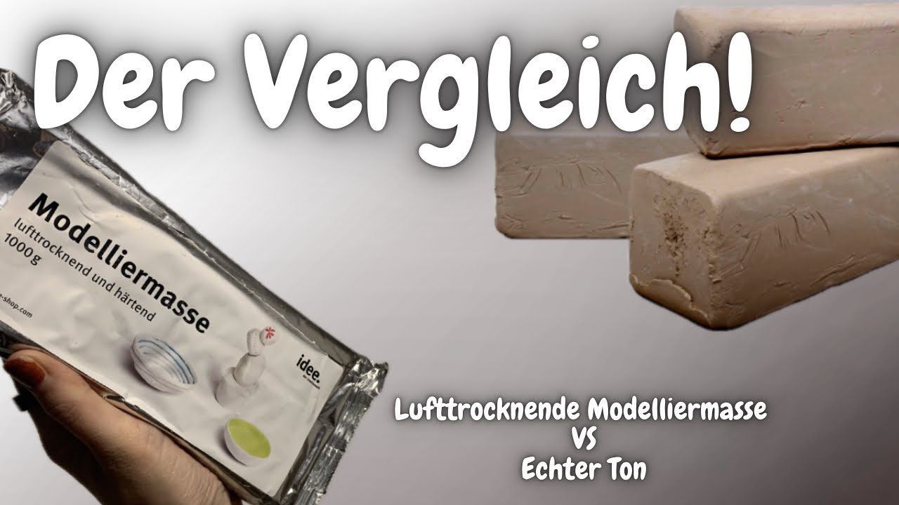 Welches Material brauchst du? DER VERGLEICH!! Modellieren OHNE BRENNOFEN - Kalender Tag 14u15