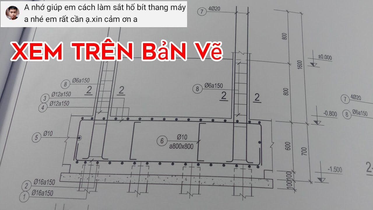 Cách làm sắt hố pít thang máy- phần 1