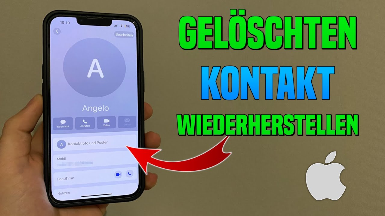 iPhone gel&ouml;schte Kontakte wiederherstellen | Tutorial Deutsch