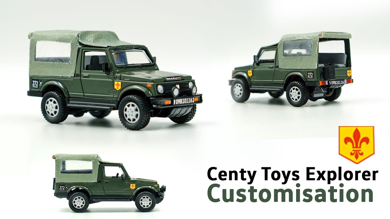 Gypsy Miniature |Centy Explorer Customisation | Maruti Suzuki Gypsy | Indian Army Gypsy | Suzuki