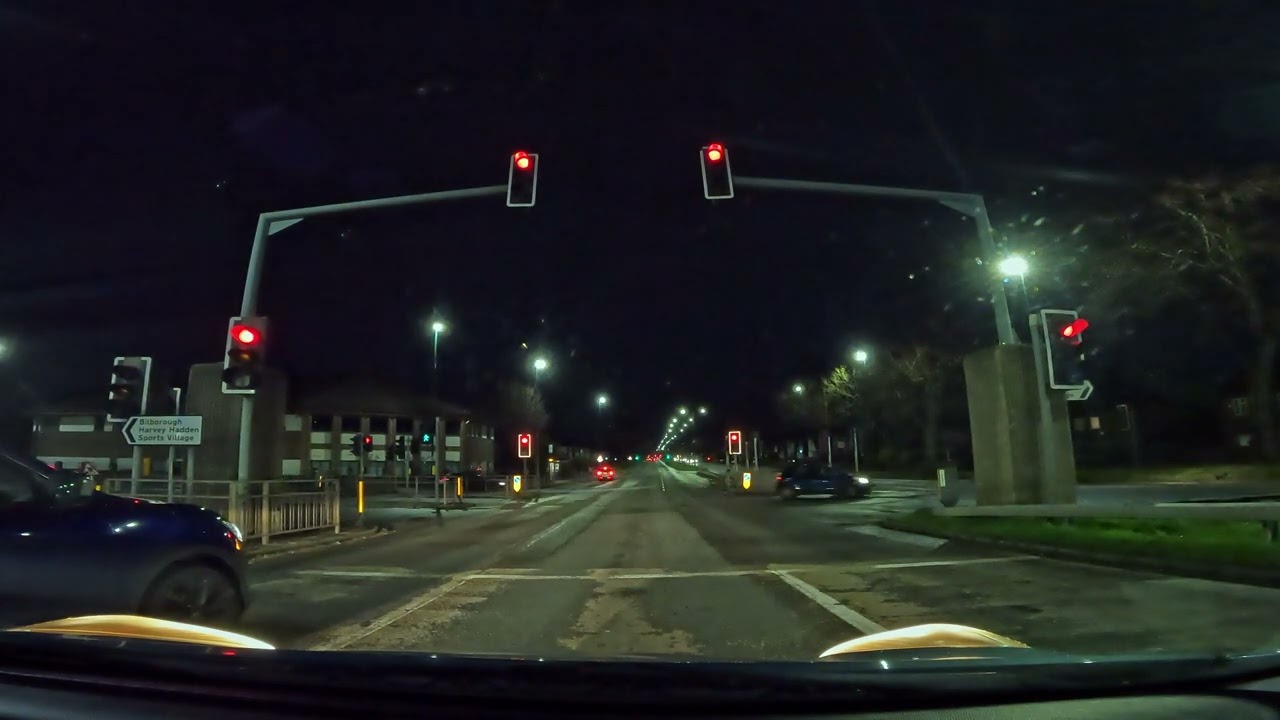 Driving at Night from NG9 to NG5 Nottingham UK