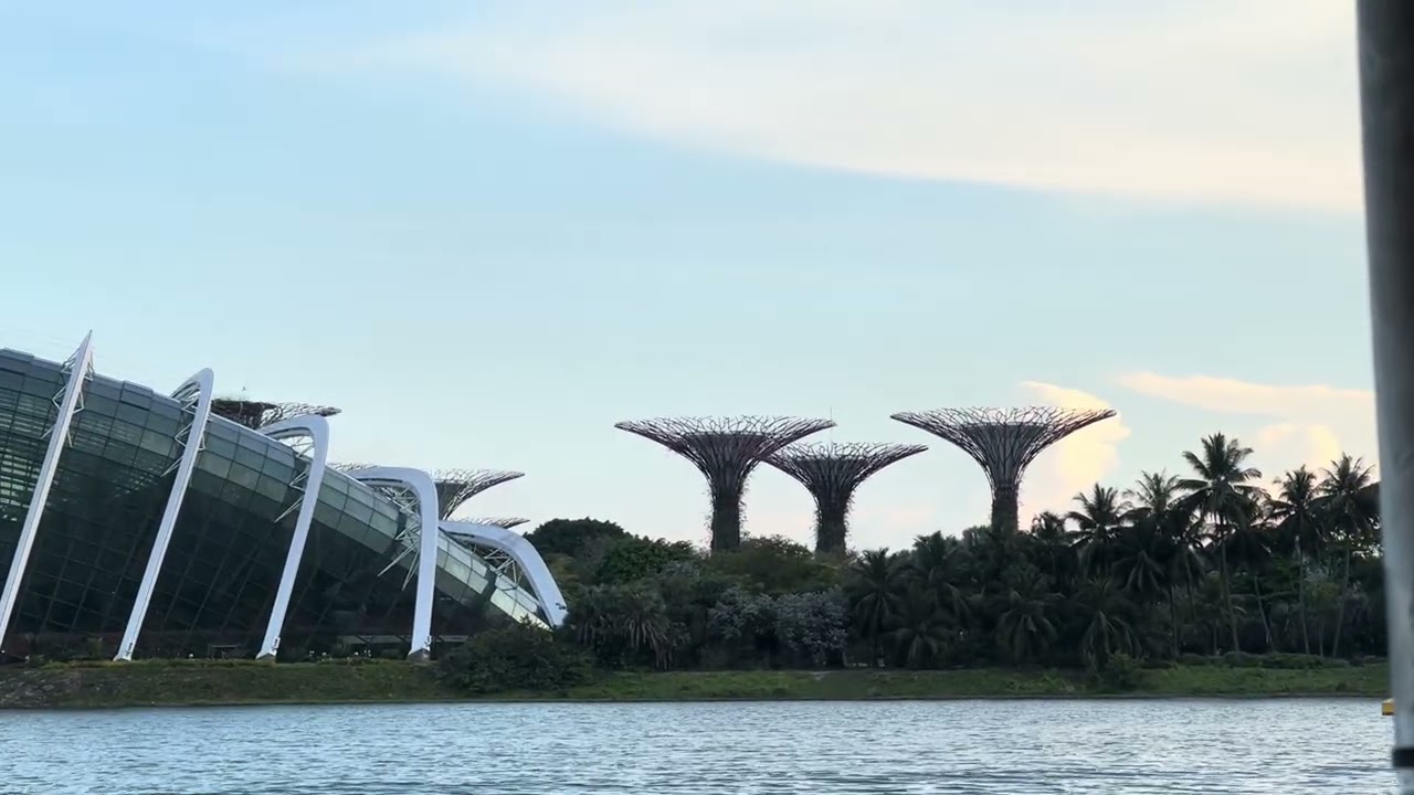 Relaxing Sail Past Gardens by the Bay 🌿 | Singapore 🇸🇬 Waterfront Views 