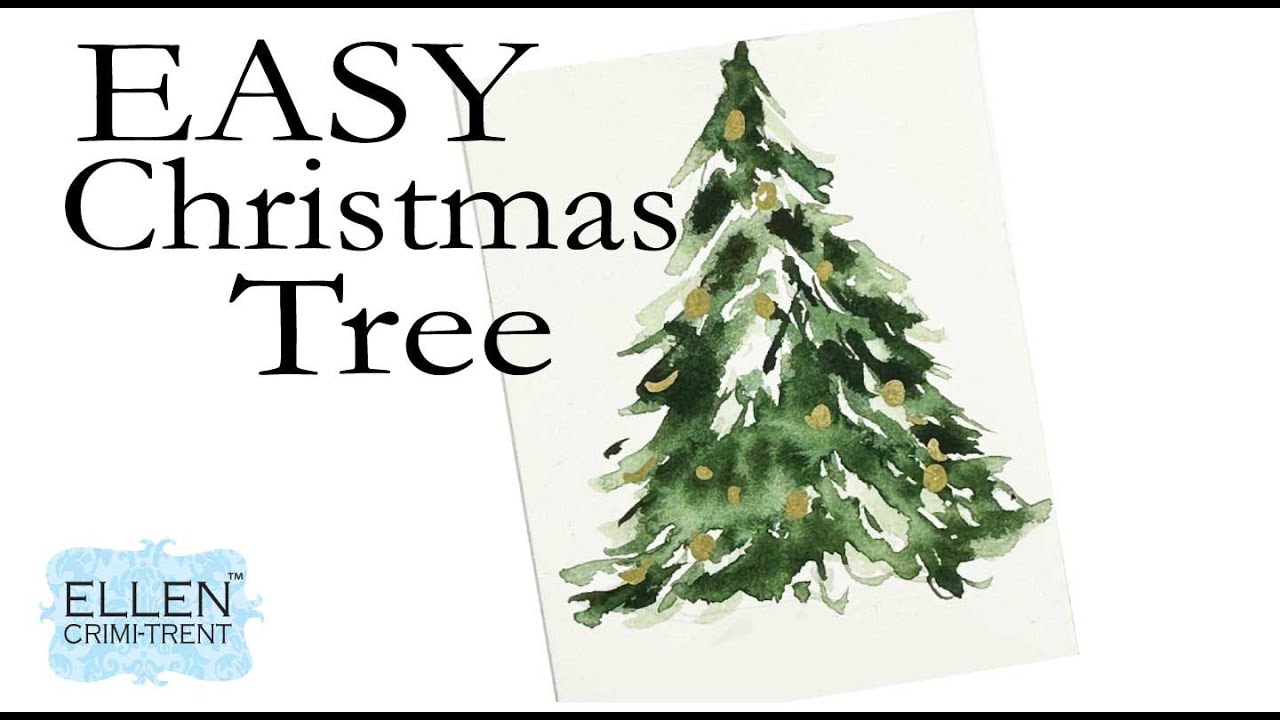 How to Paint and EASY Christmas Tree! @ellencrimitrent